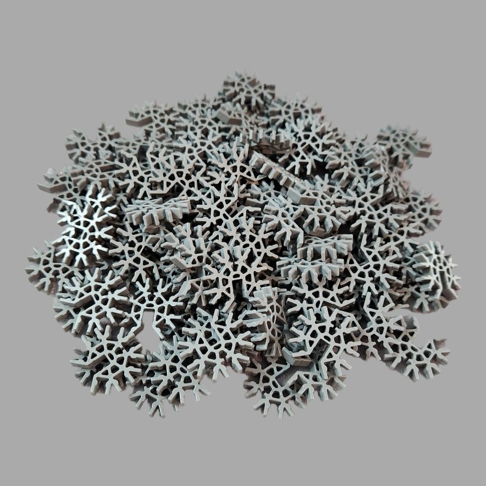 100 Micro K'nex Replacement Parts Dark Gray 7-Way 3D Connector